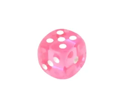 Dé translucide ROSE 16 mm