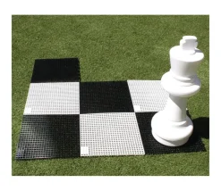 Echiquier géant XXL case 36 cm plateau échecs ou dame 2m80