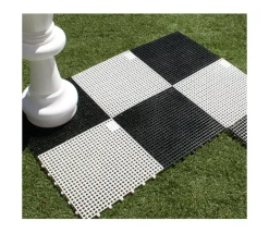 Echiquier géant XXL case 36 cm plateau échecs ou dame 2m80