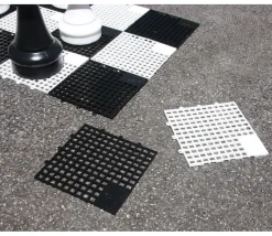 Echiquier ou damier géant jardin case 15,5 cm plateau échecs