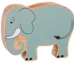 Elephant en bois 13 x 9.3 x 2.5 cm