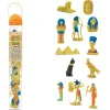 Epoque égyptienne : set 12 figurines livrées avec tube de rangement