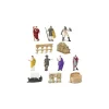 Epoque romaine : set 12 figurines Rome Antique avec tube de rangement