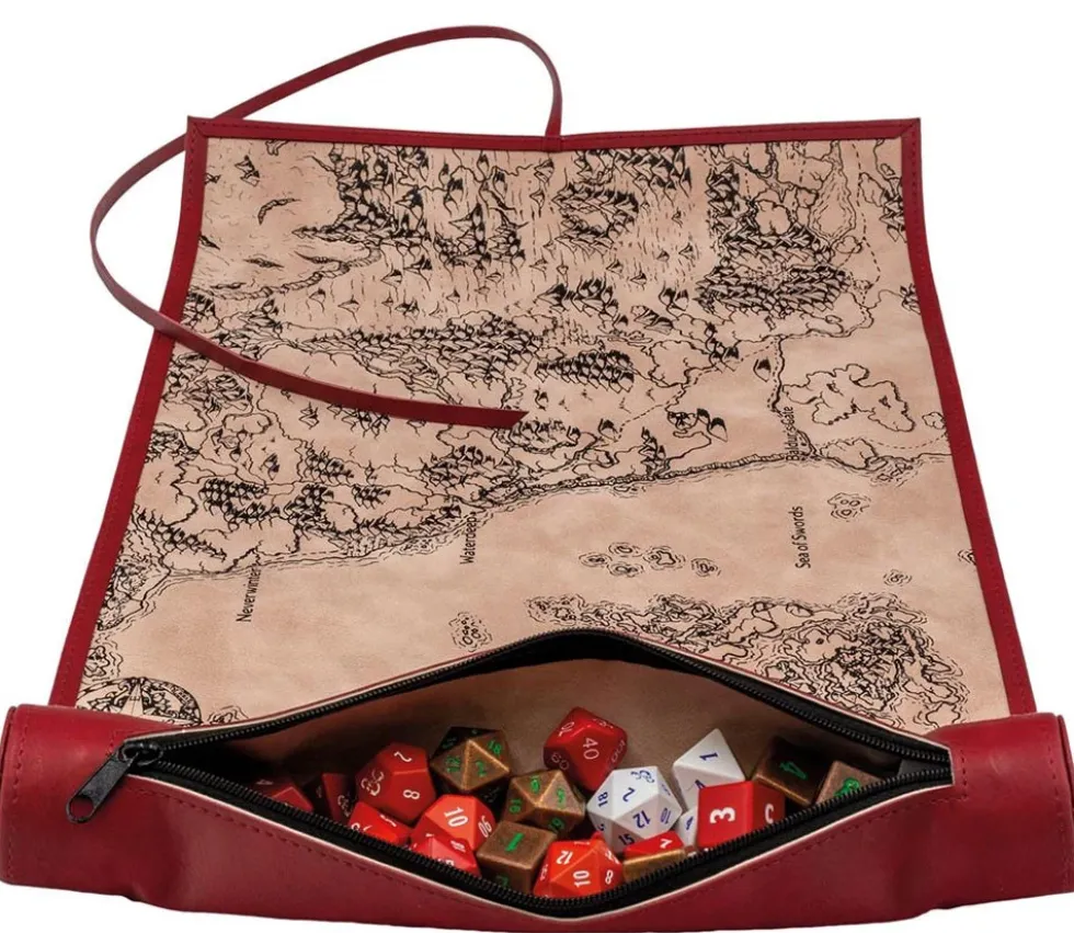Etui tapis piste de dés : Dice Scroll map pour jeux