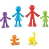 Famille : 72 personnages de jeu multicolores environ 6 cm