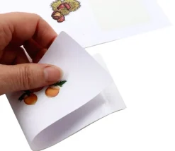 Feuille A4 avec 5 mini cartes à jouer blanches prédécoupées à imprimer 43,5 x 67,5 mm