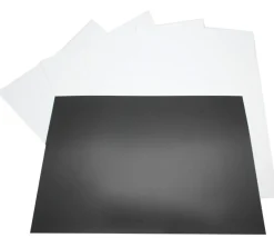 5 Feuilles aimantées A4 blanches magnétiques