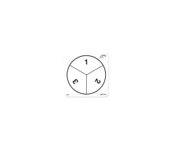 Fiche ronde chiffres 1 à 3