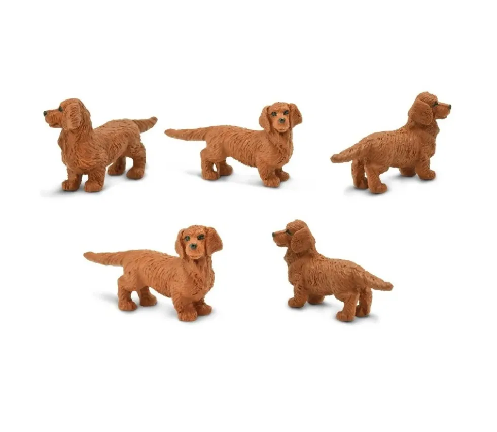Figurine mini mini chien teckel 25 x 16 x 7 mm