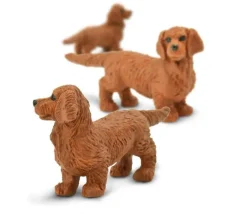 Figurine mini mini chien teckel 25 x 16 x 7 mm