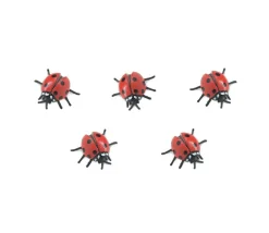 Figurine mini mini coccinelle rouge 25 x 25 x 10 mm