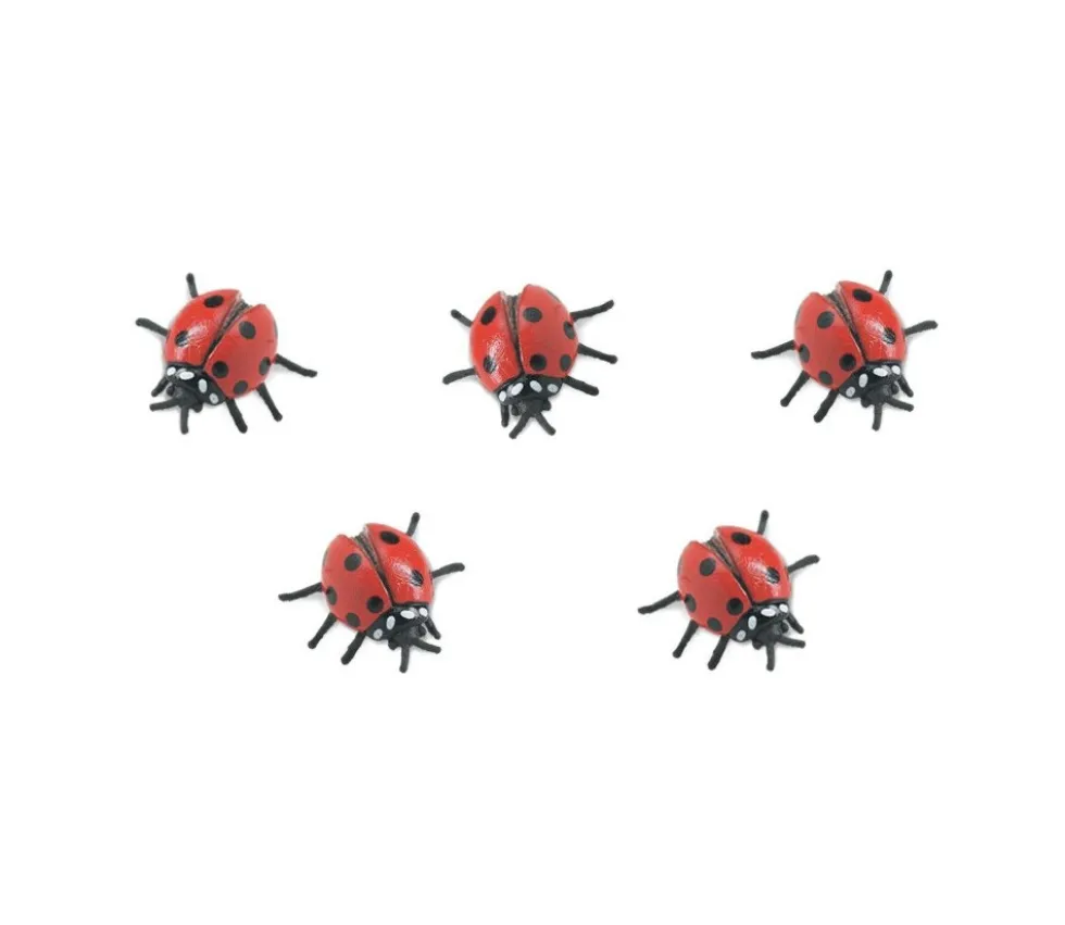 Figurine mini mini coccinelle rouge 25 x 25 x 10 mm