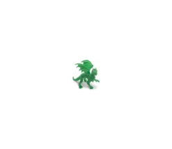 Figurine mini mini dragon vert forêt 28 x 15 x 25 mm