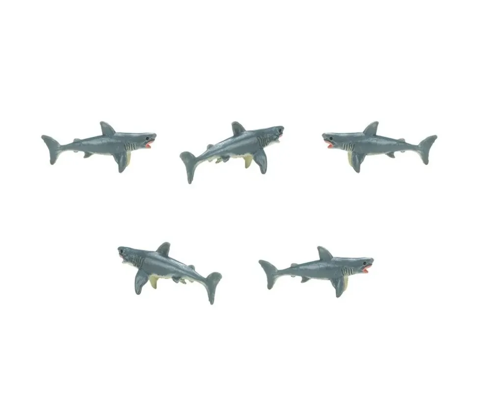 Figurine mini mini grand requin blanc 15 x 34 x 12 mm
