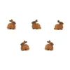 Figurine mini mini lapin marron 20 x 18 x 10 mm