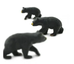 Figurine mini mini ours noir 30 x 15 x 10mm