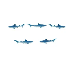 Figurine mini mini requin bleu 7 x 35 x 5 mm