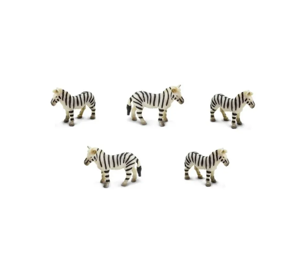 Figurine mini mini zèbre safari 20 x 8 x 27 mm