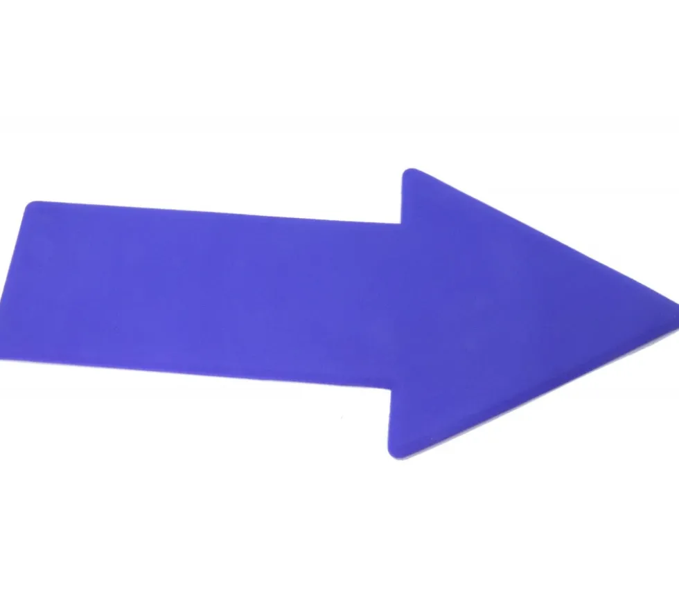 Flèche marquage au sol 34.7 x 15 cm bleu à l'unité