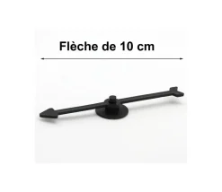 Flèche 100 mm noire (10 cm) pour créer un jeu avec une roue