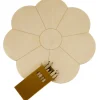 Fleur en bois naturel de 24.5 cm de diamètre