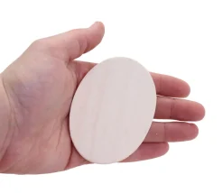 18 Formes géométriques bois naturel 7 cm