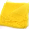 10 foulards jaunes de jonglage 40x40 cm
