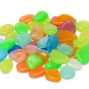 50 galets colorés lumineux env 1,5 cm