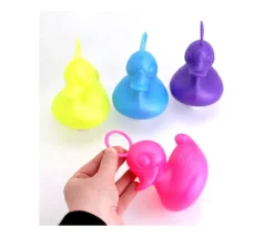 Grand Canard 15 cm rose pour jeu de pêche bec fermé - à l'unité