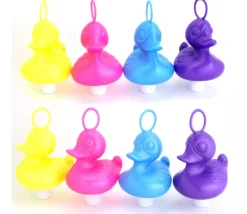 Grand Canard 15 cm rose pour jeu de pêche bec fermé - à l'unité