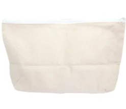Grande Pochette plate 19 x 29 cm coton trousse à personnaliser fermeture éclair