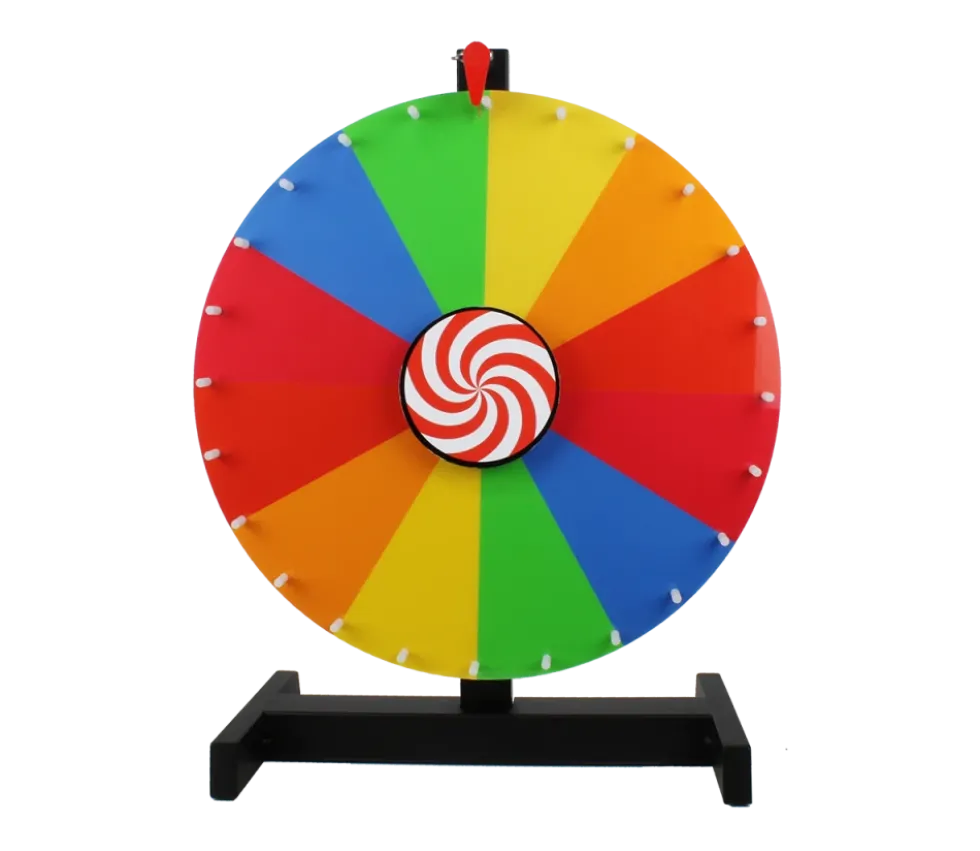 Grande Roue effaçable 45 cm colorée pour jeux de loterie