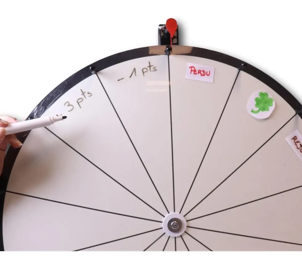 Grande Roue neutre 60 cm jeux loterie personnalisable
