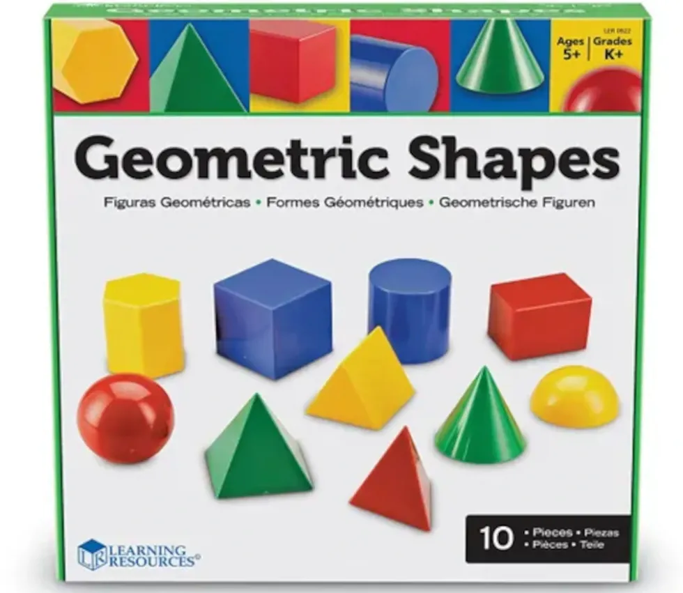 10 grandes formes géométriques 7.5 cm