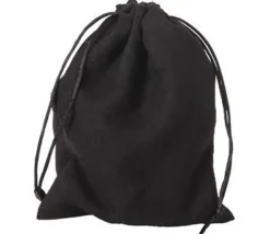 GRAND Sac velours NOIR taille M 200 x 150 mm