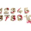 10 Grands chiffres en relief 7.5 cm avec billes
