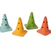 4 grands cônes slalom 30 cm éco-plastique robuste