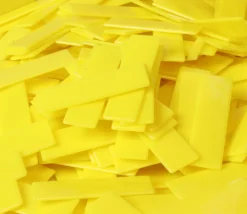 500 grands jetons rectangles 5.5 x 1.6 cm en plastique coloré