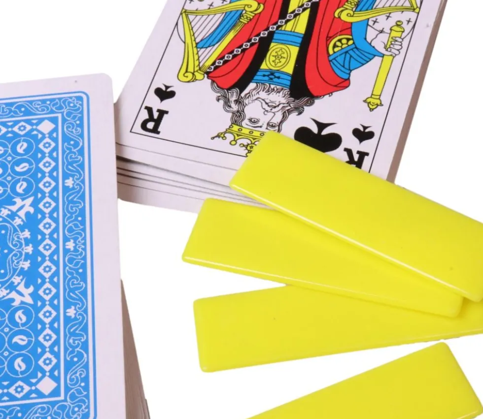 500 grands jetons rectangles 5.5 x 1.6 cm en plastique coloré