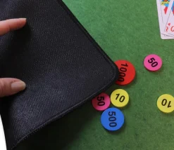 Grand Tapis de jeu 100 x 60 cm Poker