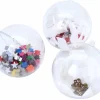 5 grosses Boules 10 cm plastique cristal à remplir et suspendre
