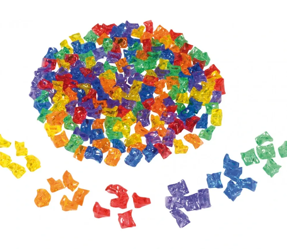 180 grosses pépites gems translucides colorées