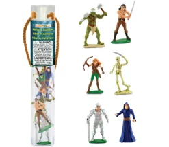 Héros et monstres : 6 figurines de jeu environ 6 cm