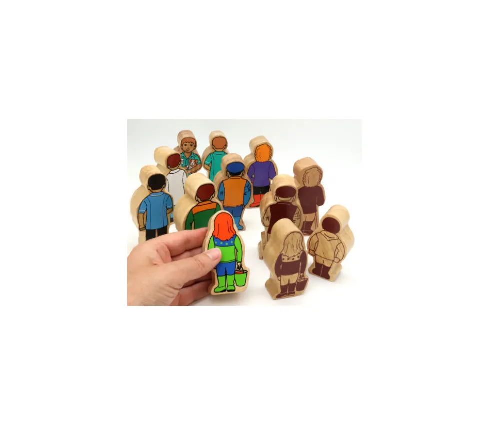 Infirmier en bois 100 x 45 x 25 mm personnage jeu