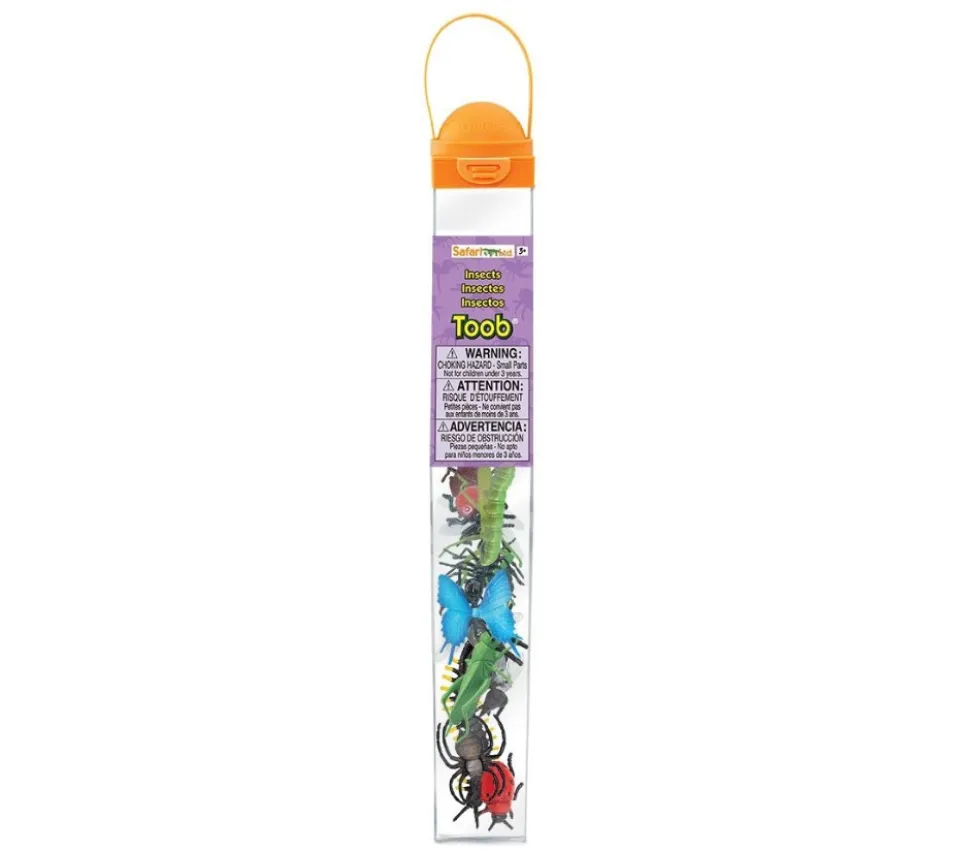 Insectes 5/6 cm : 14 figurines dans un tube