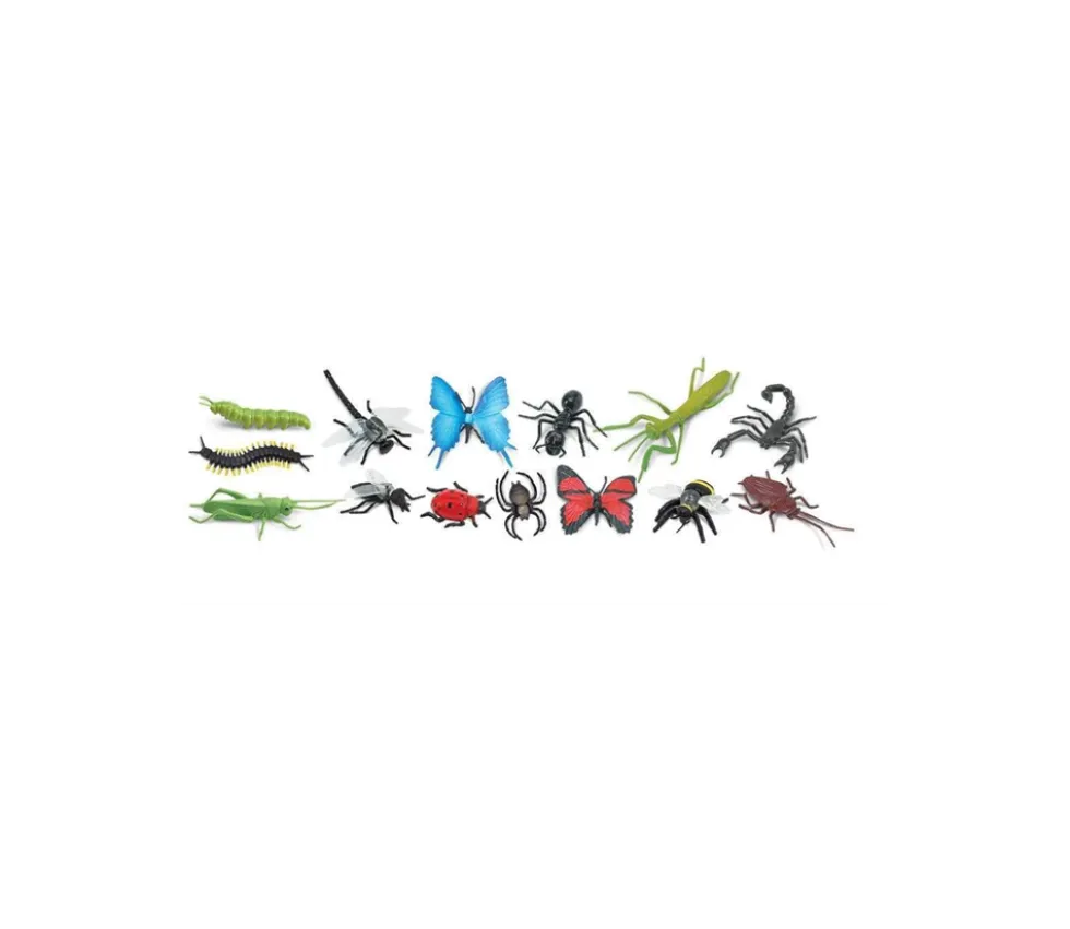 Insectes 5/6 cm : 14 figurines dans un tube