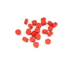 Jeton citrouille / mini pomme pion 1.6 x 1.4 cm en bois à l'unité