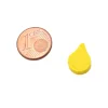 Jeton feuille goutte huile jaune -14 x 10 x 4 mm