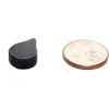 Jeton goutte noir 14 x 10 x 4 mm