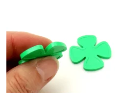 Jeton 29 mm trèfle à 4 feuilles vert